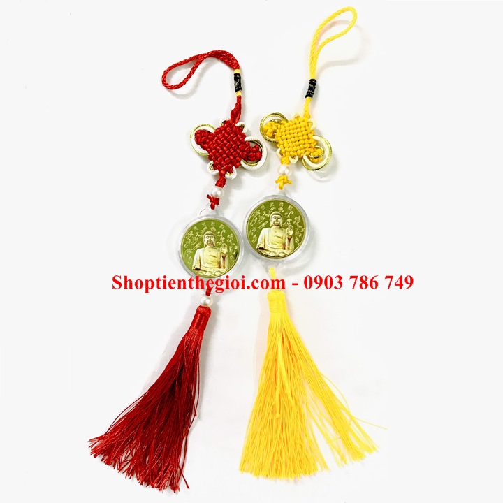 Dây Treo Xu Phật A Di Đà In Màu - SP005199